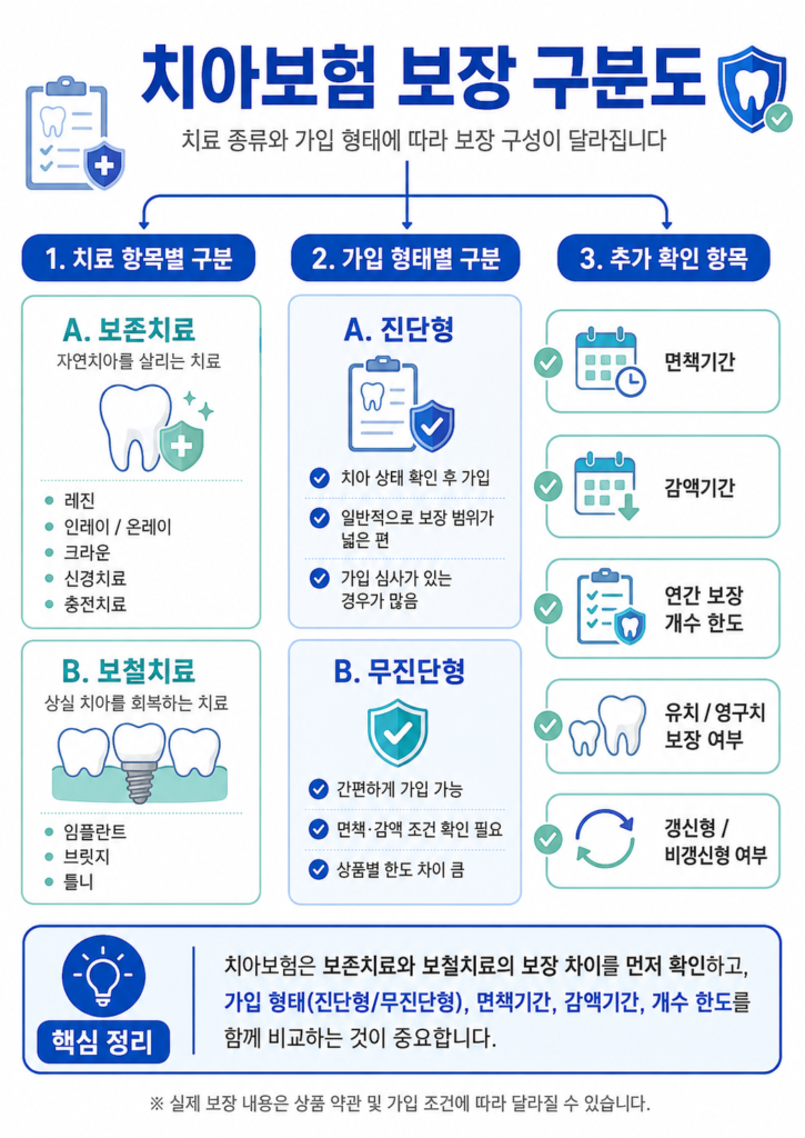 치아보험 가입 전 꼭 확인할 5가지 보장 조건은?